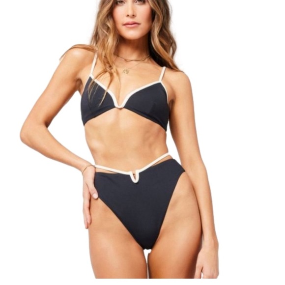 L*Space Joy Bottom Bitsy Bikini Set With Helena Top - Picture 1 of 8